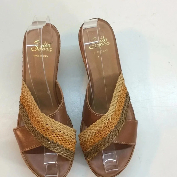 Sotto Sopra Leather Multicolored Platforms Euro 37 - Picture 2 of 8